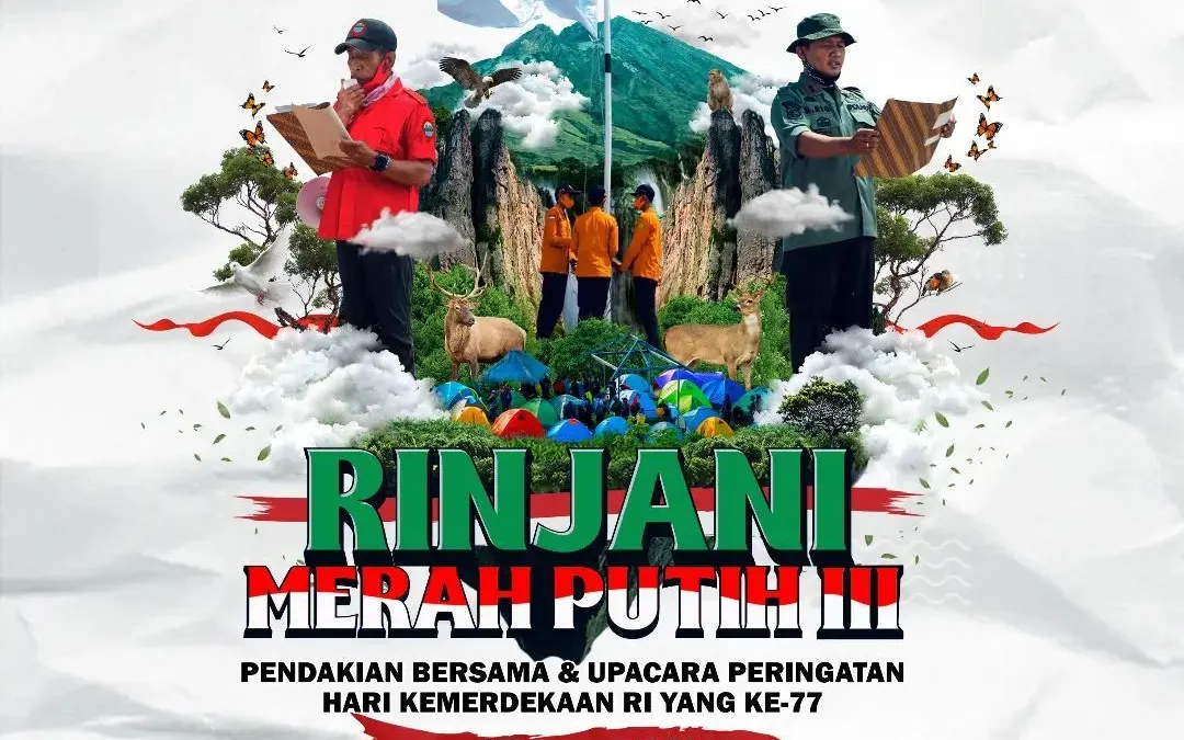 Rinjani Merah Putih (RMP) bakal digelar kembali di Gunung Rinjani tahun ini, yakni pada 16 - 19 Agustus 2022 (Foto: Instagram Rinjani Merah Puith)