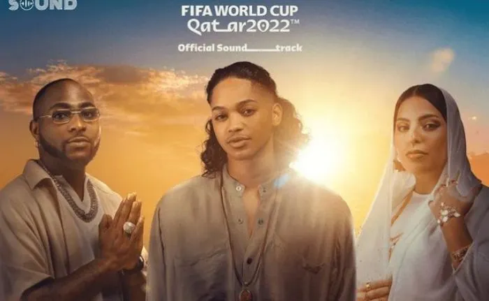 Ilustrasi lirik dan terjemahan lagu Piala Dunia 2022 'Hayya Hayya' Better Together.