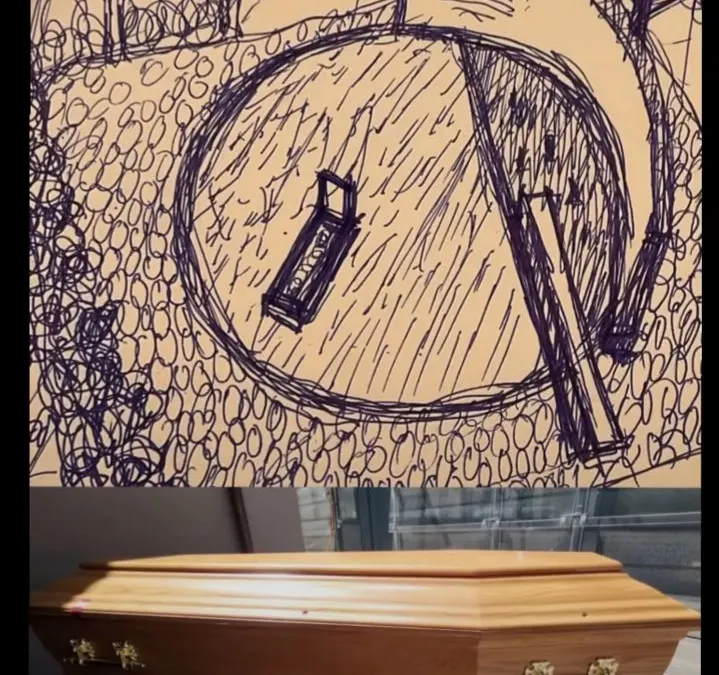 Sketsa Makam Emmeril Kahn yang Didesain Sendiri oleh sang Ayah Ridwan Kamil.