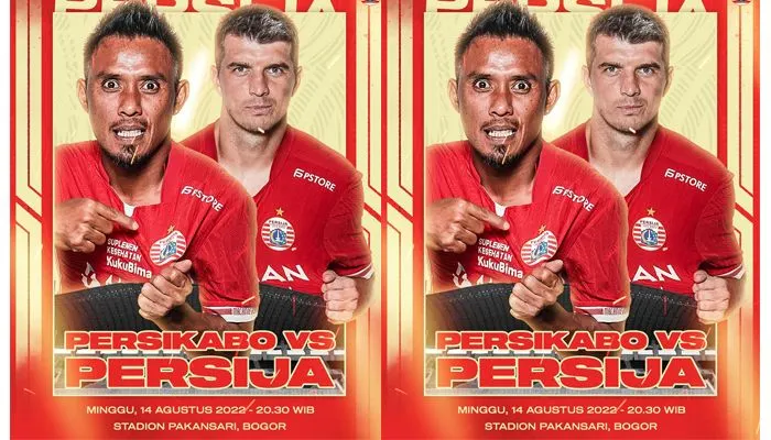 Link Live Streaming Bola Hari Ini Liga 1 Persikabo vs Persija Jakarta, Minggu 14 Agustus 2022