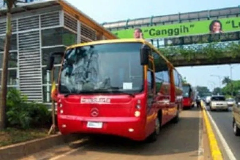Ilustrasi bus TransJakarta