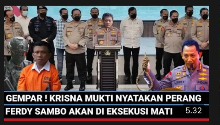 Gempar! Krishna Murti Menyatakan Perang, Ferdy Sambo Ketar-ketir, Benarkah?