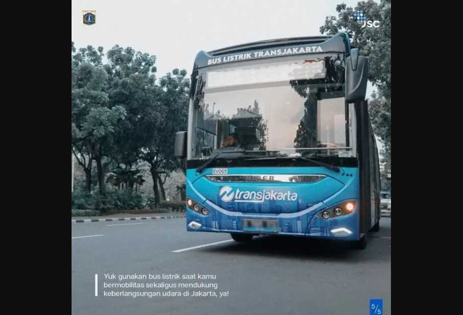 Bus Listrik Rute Blok M - Balai Kota