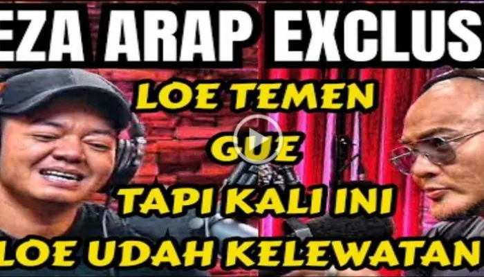 Datang Sendiri ke Podcast Deddy, Reza Arap Klarifikasi: Awal-awal Toleransi, Kalo Terus-terusan Mimisan Juga