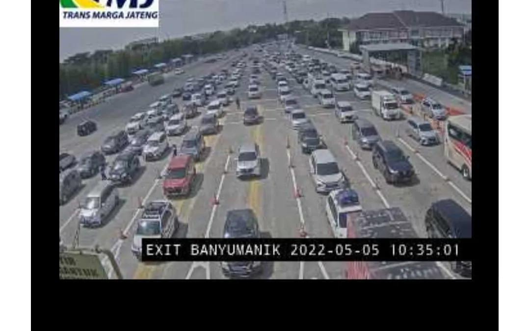 Tangkapan layar CCTV Trans Marga Jateng.