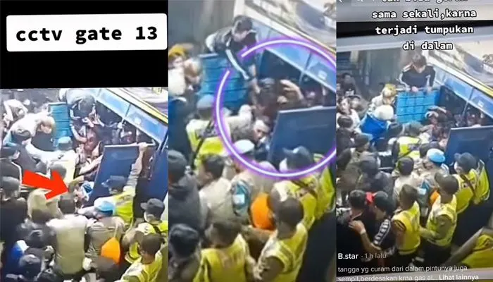 Video CCTV Stadion Kanjuruhan Bocor Ke Publik, Nampak Kondisi Para Supporter yang Terjebak Sungguh Dramatis da