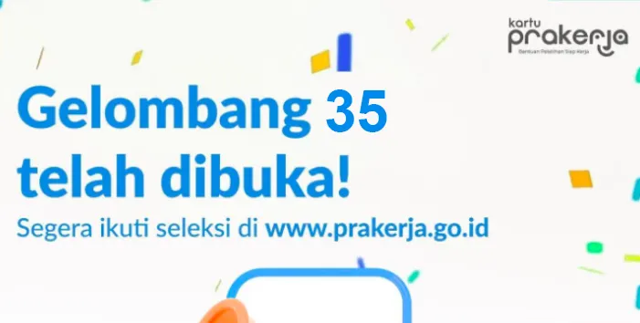 Pendaftaran Kartu Prakerja Gelombang 35