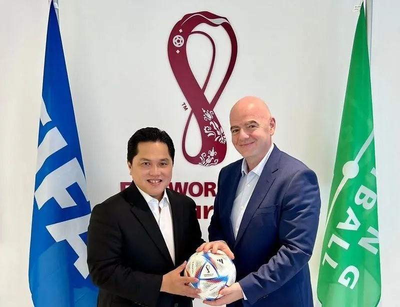 Bertemu Langsung dengan Presiden FIFA Terkait Tragedi Kanjuruhan, Erick Thohir: Suporter jadi Perhatian Utama