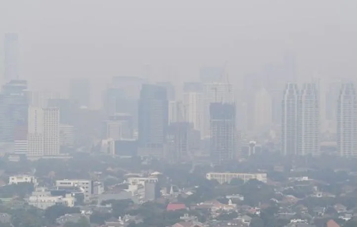 Ilustrasi udara di Kota Jakarta.