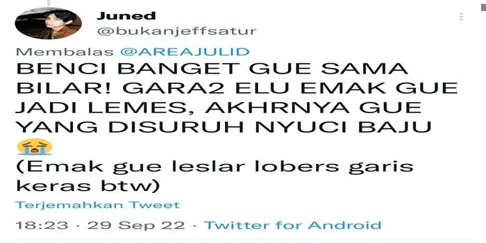 curhatan warga net yang terkena dampak karena KDRT Lesti / Twitter