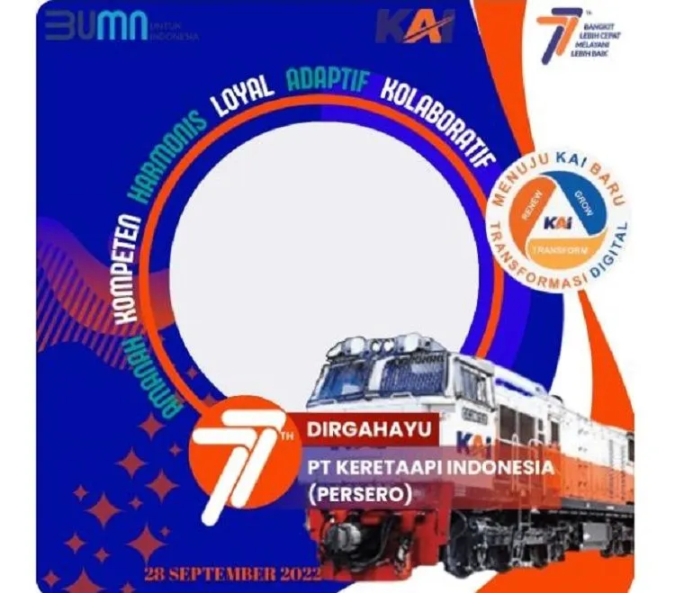 10 Link Twibbon Hari Kereta Api Nasional 2022, Desain Keren dan Ciamik untuk Dibagikan ke Medsos  