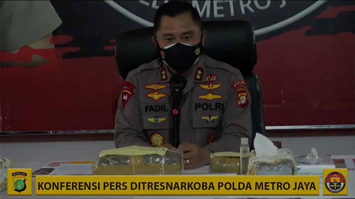 Polisi Amankan Narkoba Seberat 1,3 Ton Jaringan Lintas Provinsi