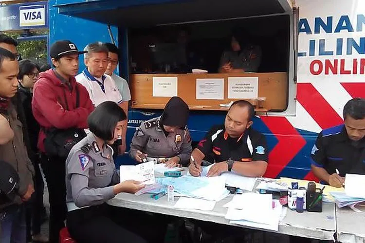 Ilustrasi layanan SIM Keliling.