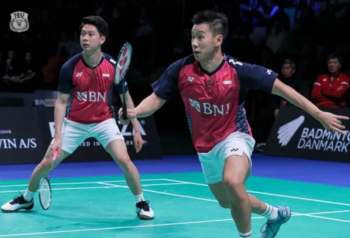 Lewat Pertandingan Menegangkan, Kevin/Marcus Berhasil Singkirkan Pasangan Malaysia di Denmark Open 2022
