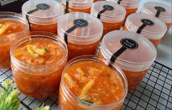 Tampilan rujak serut untuk ide jualan laris manis.