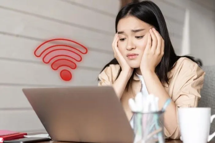 Ilustrasi internet atau WiFi lemot