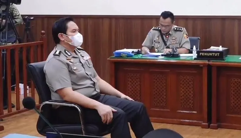 AKBP Jerry saat menjalani sidang kode etik.