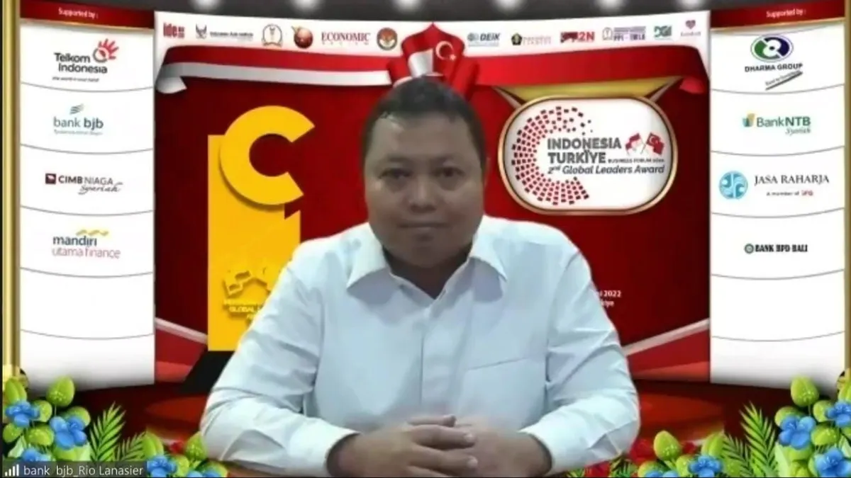 bank bjb Raih Penghargaan Internasional Indonesia-Turkiye Global Leaders Business Forum &amp; Award II 2022.