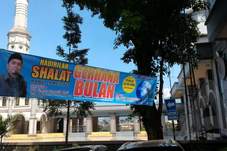 DKM Masjid Raya Kota Bogor Gelar Salat Gerhana Nanti Malam dengan Prokes Ketat/Yogi Faisal