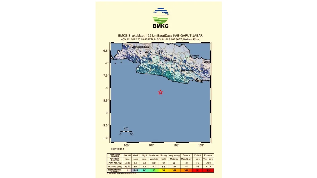 Gempa susulan di wilayah Kabupaten Garut, Jawa Barat dilaporkan turut dirasakan sejumlah wilayah lainnya.