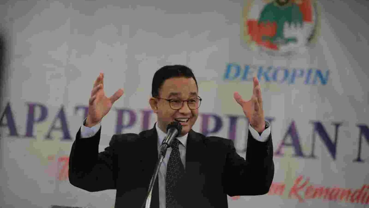 Gubernur DKI Jakarta, Anies Baswedan jadi kandidat kuat menuju capes 2024.