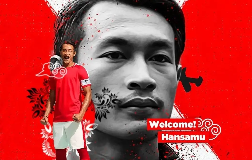 Pemain Persija Jakarta Hansamu Yama.