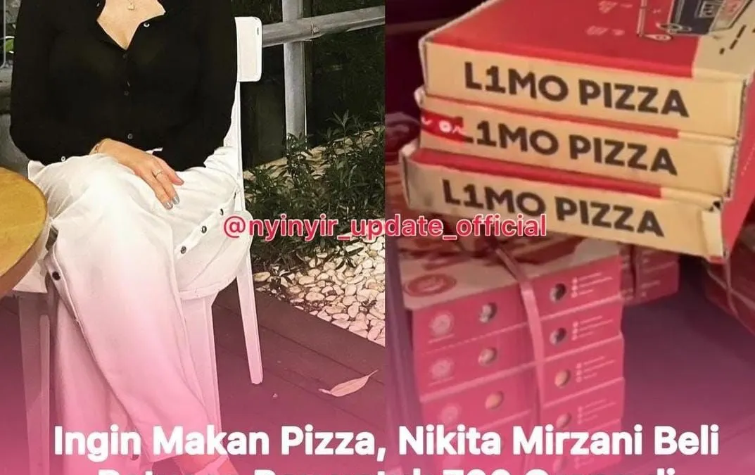 Nikita Mirzani bagikan 700 pizza di rutan.