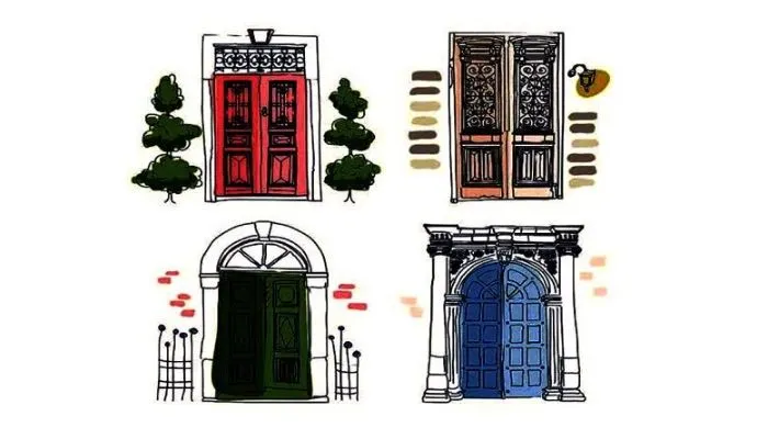 Illustrasi pintu yang bisa dipilih untuk menemukan solusi dari Tindakan yang diambil 