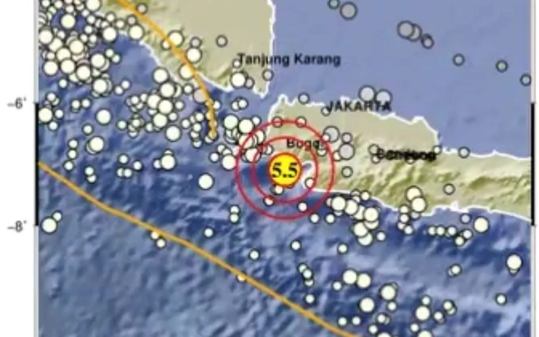 Grmpa bumi Magnitudo 5,5 guncang Banten.