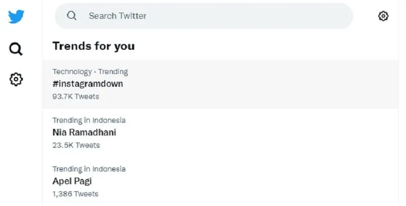 Instagram alami gangguan, pengguna Twitter ramaikan hal tersebut dengan menggunakan tagar Instagram down.
