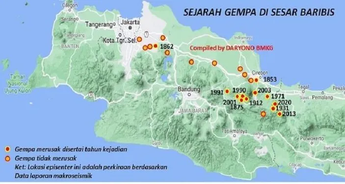 5 Fakta Sesar Baribis yang Mengancam Jakarta, Membentang 100 km hingga Potensi Gempa Megathrust Magnitudo 8,7