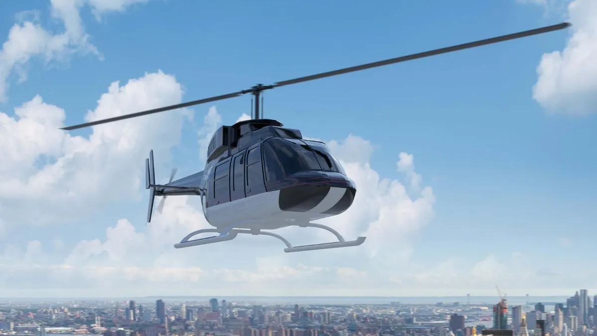 Ilustrasi, helikopter milik Polri dikabarkan hilang di perairan kepulauan Bangka Belitung, Minggu, 28 November 2022.