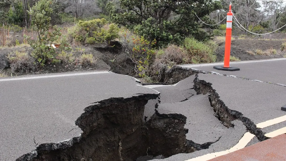 Ilustrasi gempa.