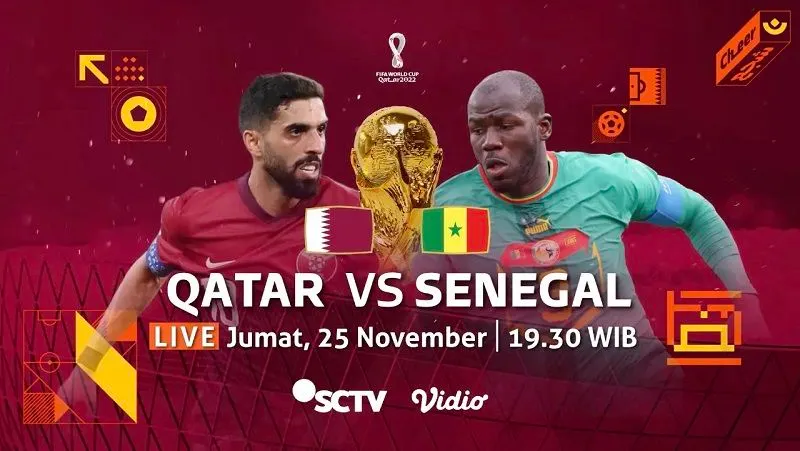 Link Streaming Qatar vs Senegal, Piala Dunia Qatar 2022 Hari Ini: Kick Off Pukul 20.00 WIB