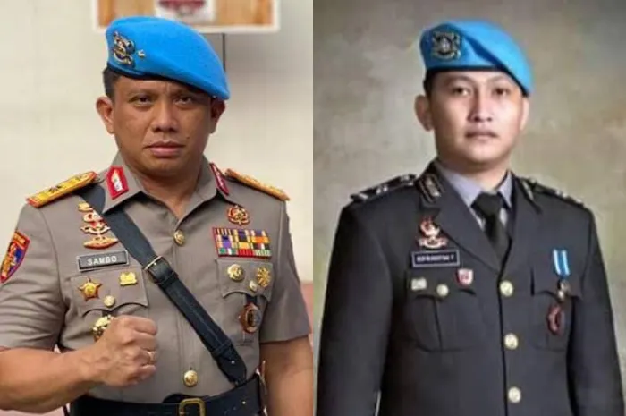 Ferdy Sambo dan mendiang Brigadir J.