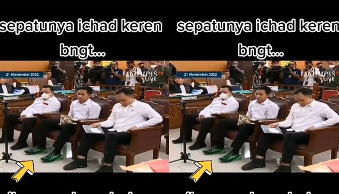 Sepatu Bharada E yang Dipakai Saat di Persidangan Disorot, Netizen: Vibesnya Kayak Bukan Menghadiri Sidang