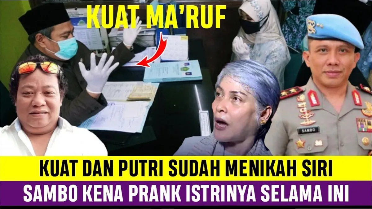 Beredar kabar Putri Candrawathi sebenarnya sudah resmi menikah dengan sopir pribadinya, Kuat Ma’ruf.