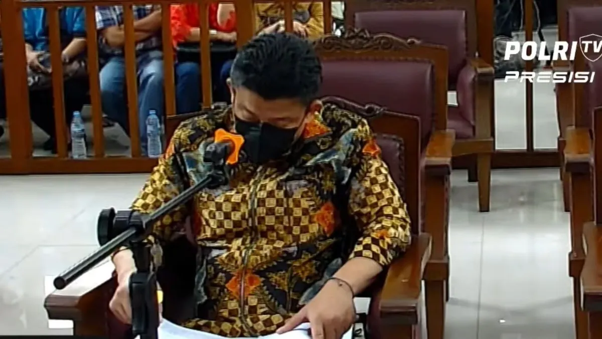 Terdakwa kasus pembunuhan Brigadir Nofriansyah Yoshua Hutabarat, Ferdy Sambo.