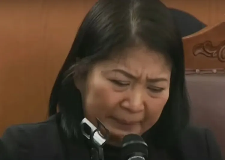 Terdakwa Putri Candrawathi dalam sidang kasus pembunuhan Brigadir J.