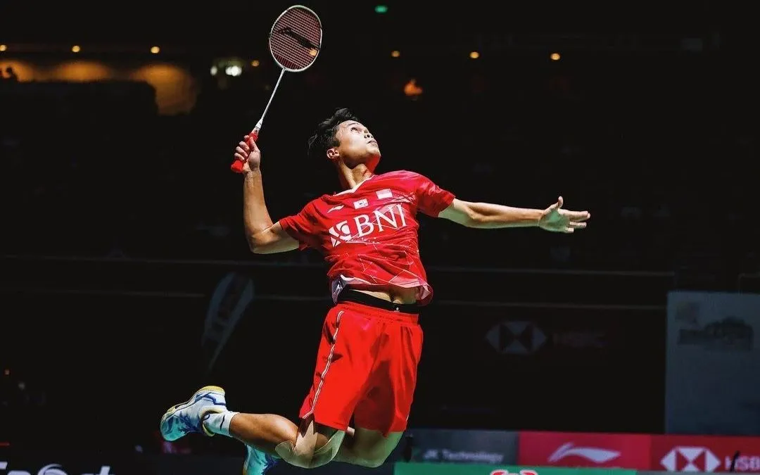 Tunggal putra andalan Indonesia Anthony Sinisuka Ginting.