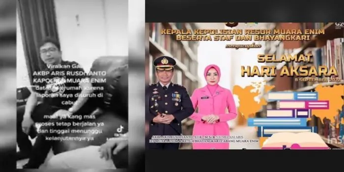 Heboh Mesya Thalib Diduga Jadi Istri Muda, AKBP Aris Rusdianto Beri Klarifikasi : Orang Tahu Mana Istri Asli Saya 