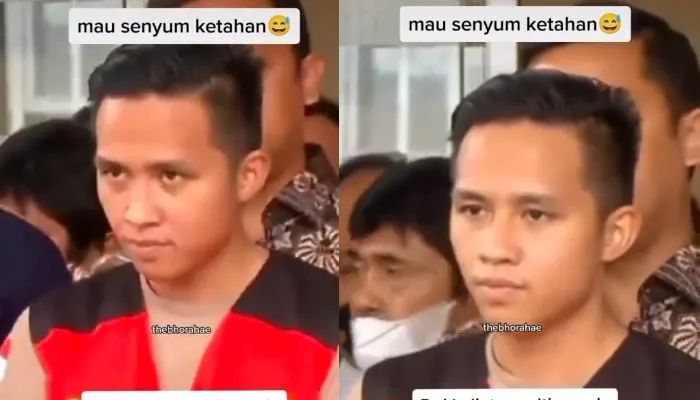 Momen Bharada E Salting tapi Ditahan saat Diteriaki Wartawan Ganteng hingga Manis