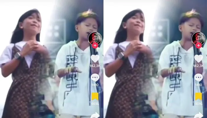 Viral Video Bunga Ayu dan Farel Prayoga 'Duet' Lagu Kesucian Ati