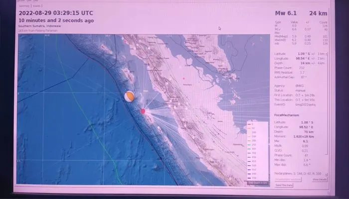 Mentawai Diguncang Gempa 3 Kali, BMKG Minta Masyarakat Tetap Tenang dan Waspada