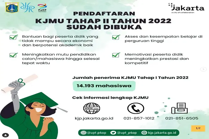 Pendaftaran KJMU Tahap II Tahun 2022 Resmi Dibuka, Cek Syarat dan Cara Daftarnya di Sini