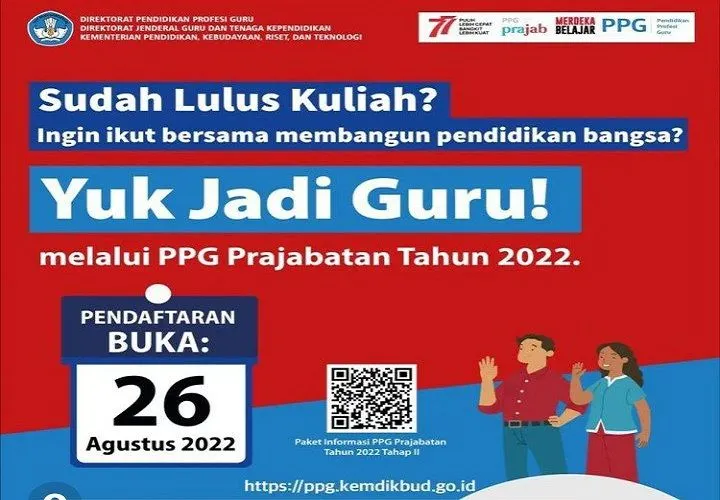 PPG Prajabatan 2022 dibuka kembali