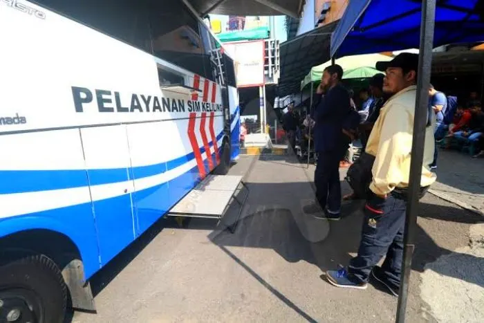 Ilustrasi pelayanan SIM Keliling DKI Jakarta hari ini 25 April 2022