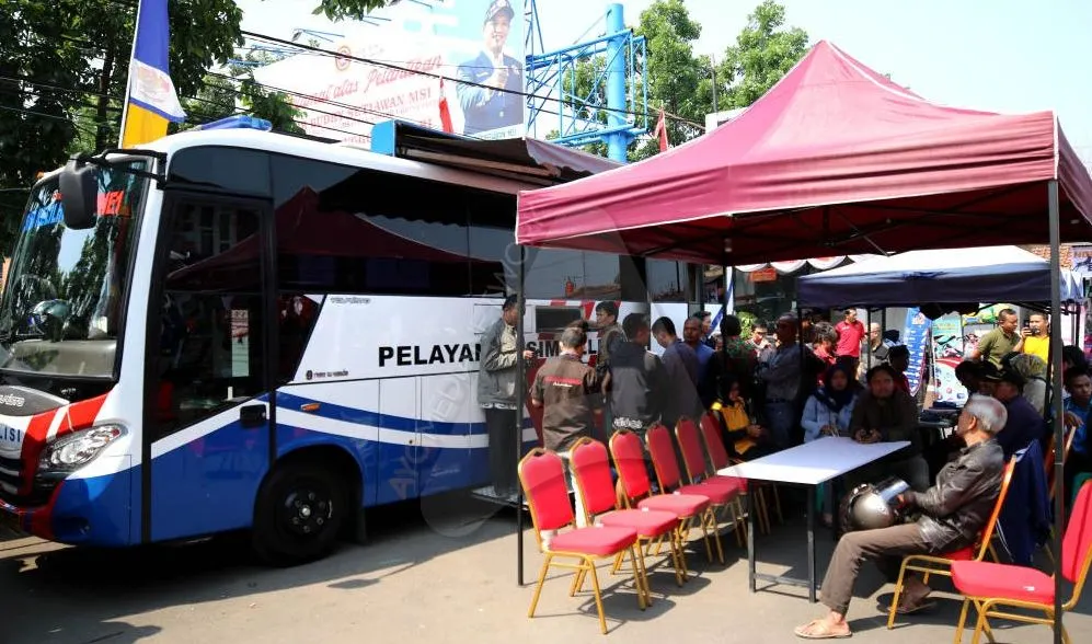 Ilustrasi layanan SIM Keliling.Di Jakarta ada 5 Lokasi bus SIM Keliling mangkal pada hari ini, Kamis 24 Maret 2022