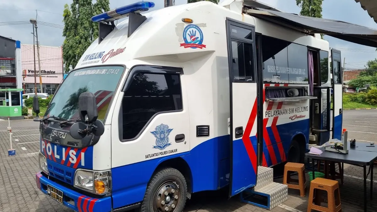 Ilustrasi layanan bus SIM Keliling. Di Jakarta hari ini Selasa 22 Maret 2022 ada 5 lokasi layanan SIM Keliling.