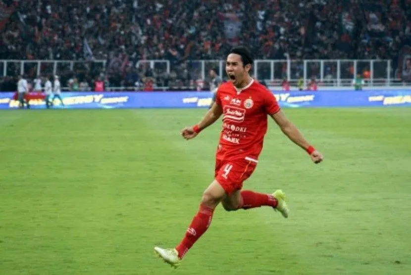 Pemain Timnas Indonesia Ryuji Utomo saat membela Persija Jakarta. Usai menjalani masa peminjaman setahun di klub Malaysia, Ryuji akan kembali bergabung ke Persija di putaran kedua BRI Liga 1.